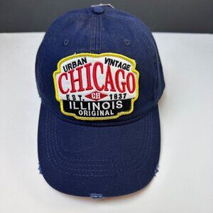 URBAN VINTAGE CHICAGO EST 1837 ILLINOIS ORIGINAL, BASEBALL TRUCKER CAP, OS